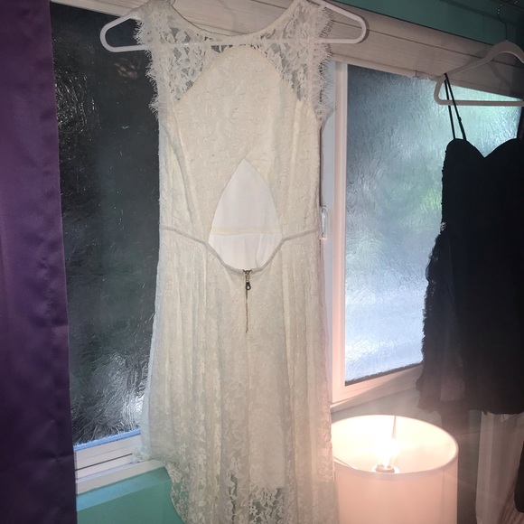 Miss Behave Girls Formal White Lace Dress - Picture 7 of 7